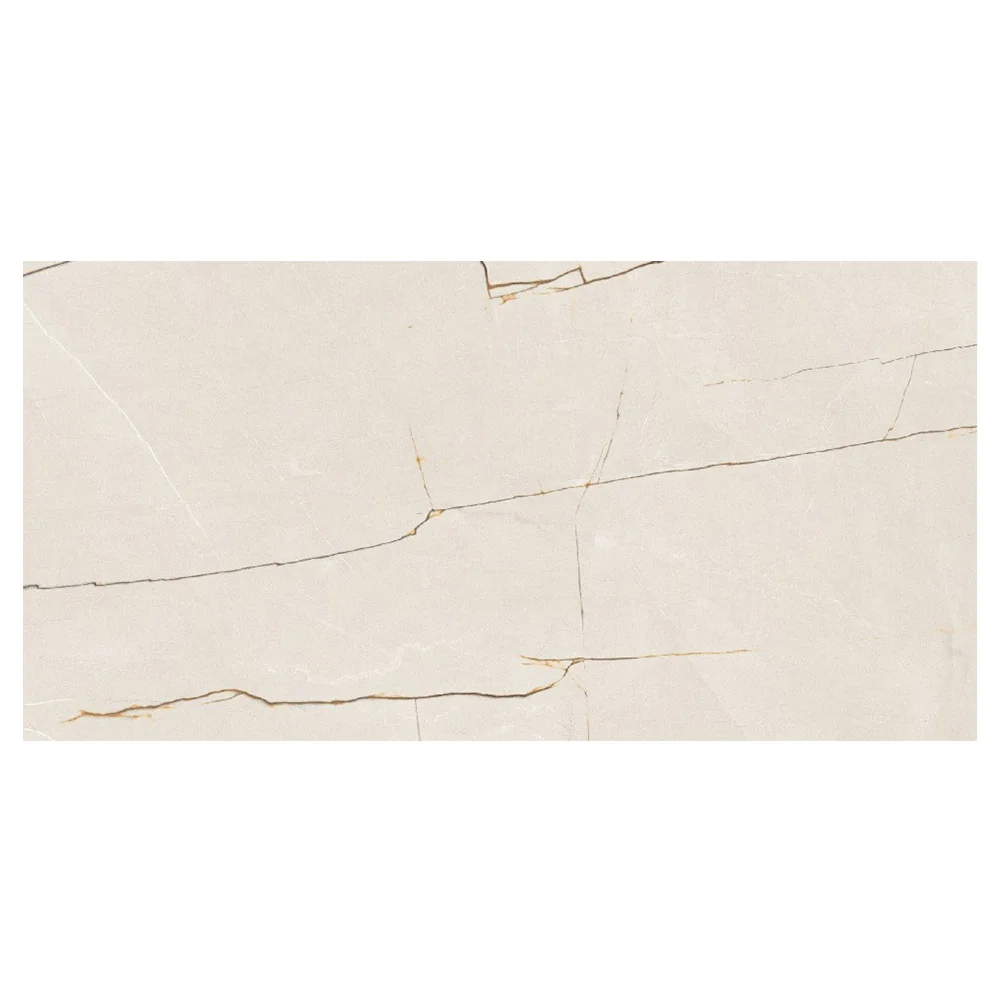 Gresie Exterior / Interior Antiderapantă Strike Beige 60 x 120 Cm Mată Porțelanată Rectificată Tip Marmură
