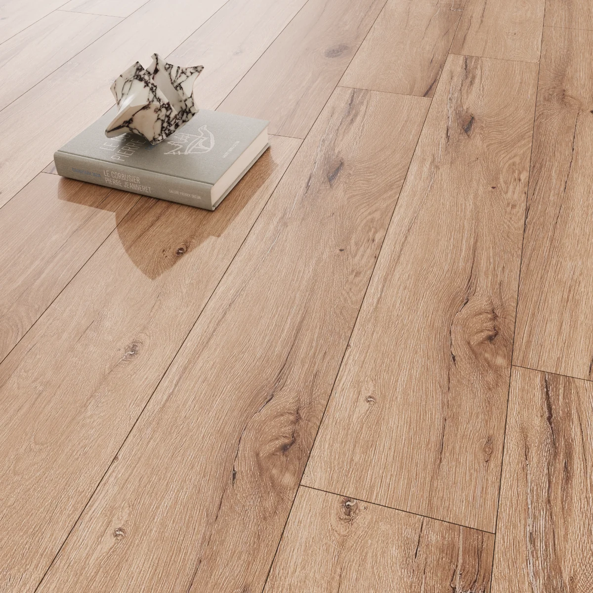 Gresie Tip Parchet Exterior / Interior Shabby Decaf 20 x 120 Cm Mata Portelanata Rectificata