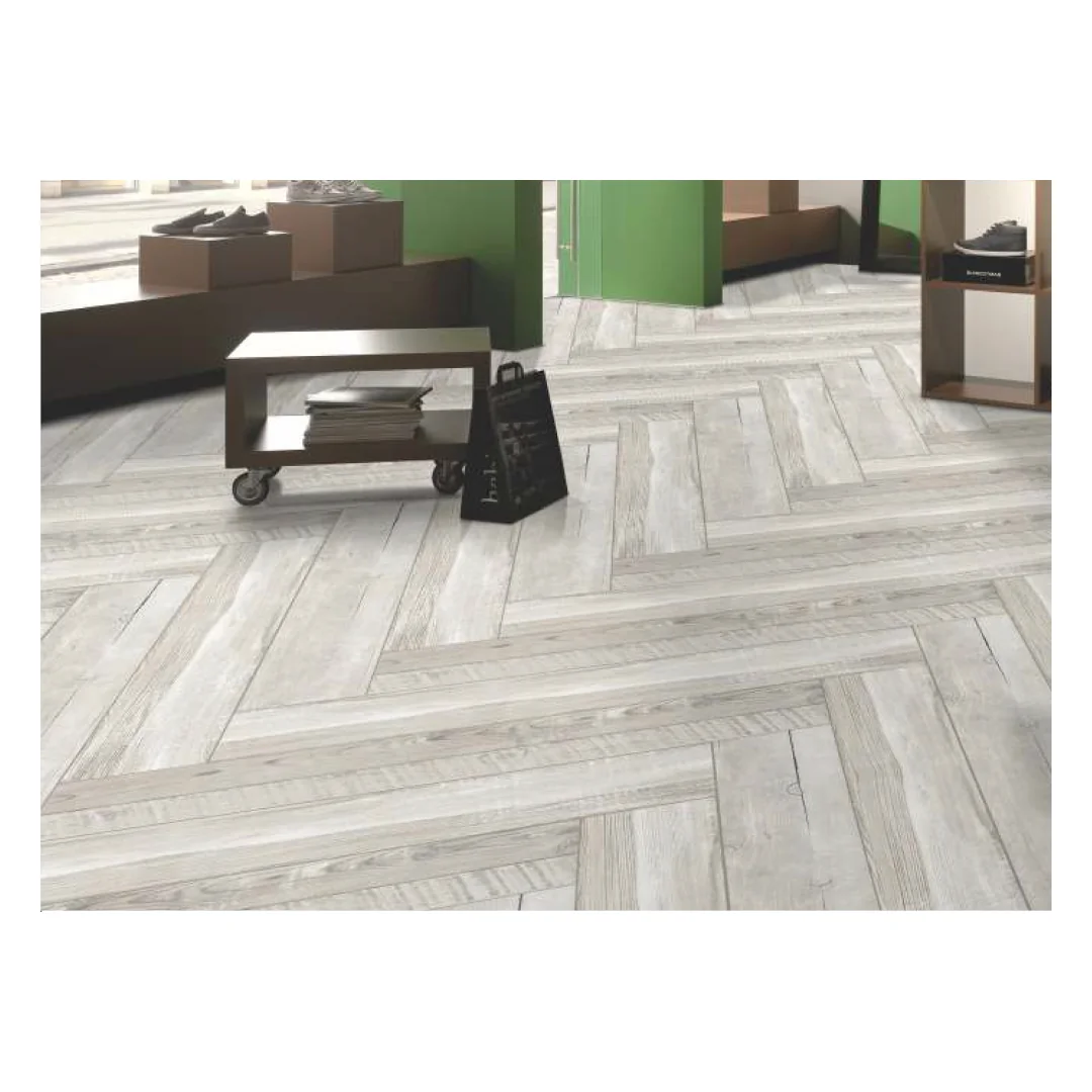 Gresie Tip Parchet Exterior / Interior Fishbone Wan 20 x 120 cm Mată Porțelanată Rectificată