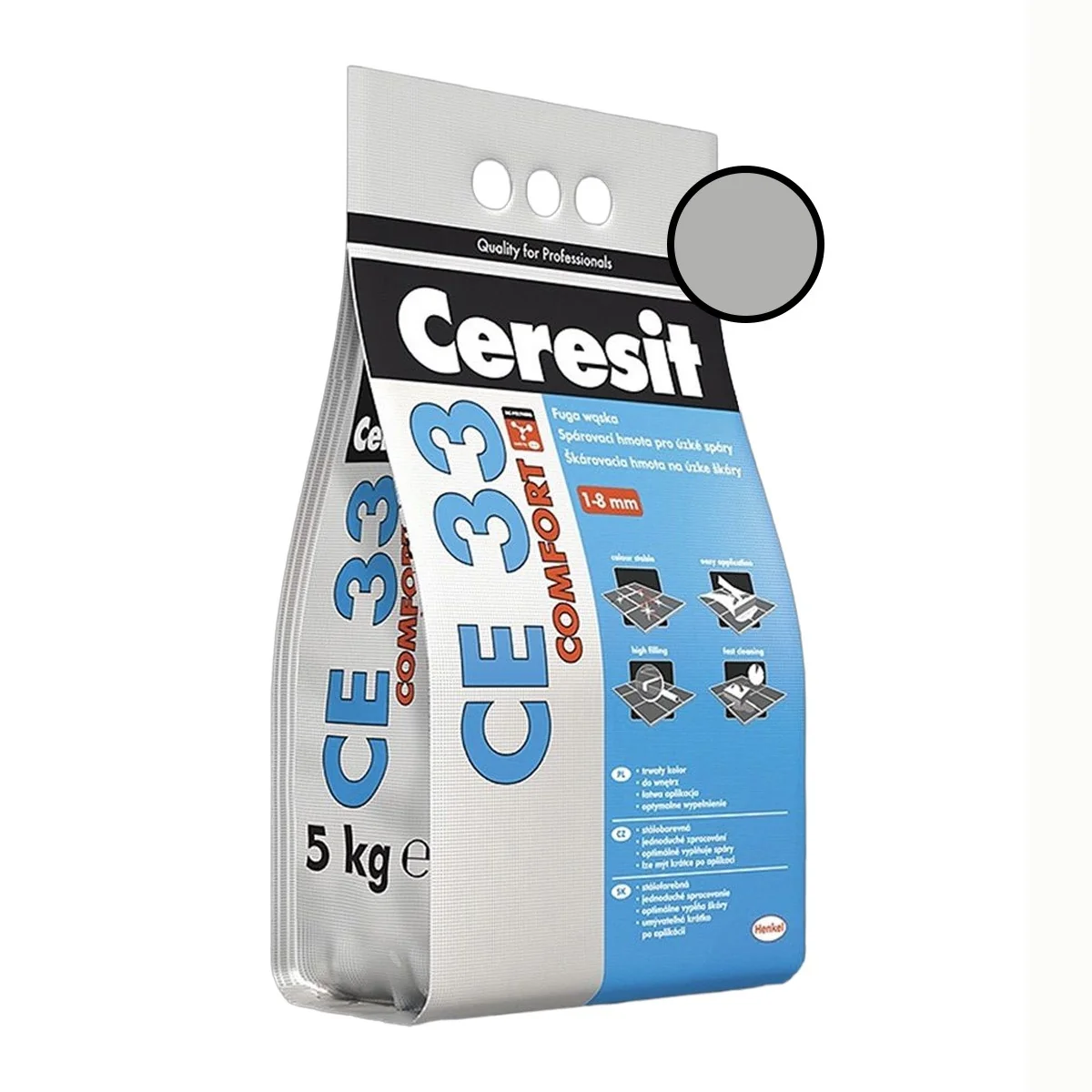 Chit de rosturi gresie si faianta Ceresit CE 33 Manhattan 5 Kg