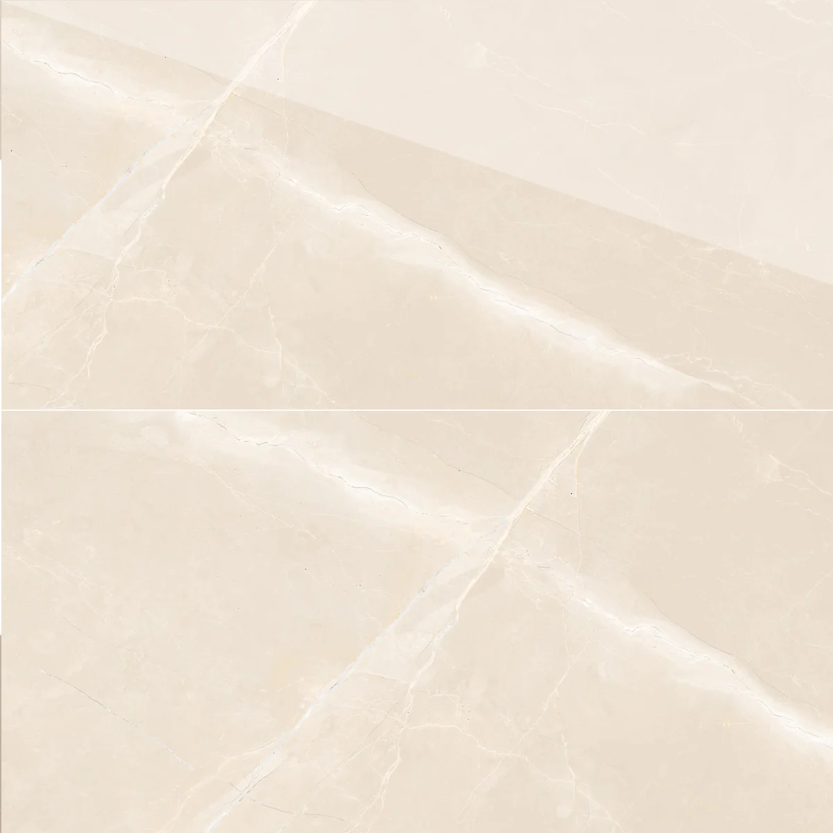 Gresie Rectificata Exterior / Interior Marinace Beige 60 x 120 cm Lucioasa Portelanata Tip Marmura