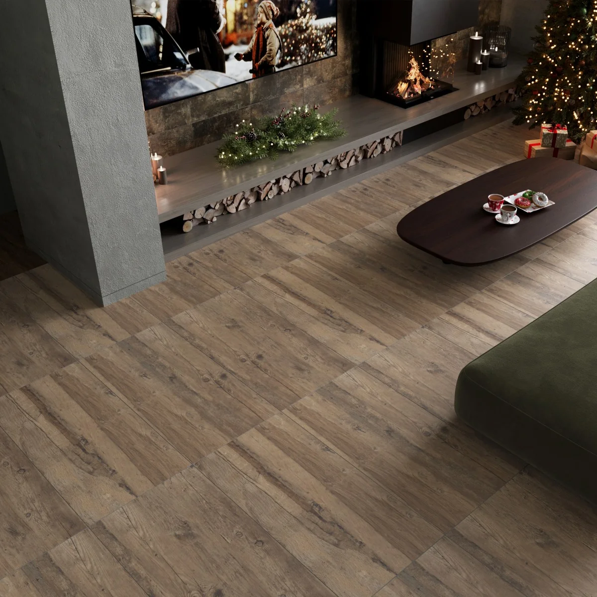 Gresie Tip Parchet Exterior / Interior Tasmanian Oak 60 x 120 Mată Porțelanată Rectificată