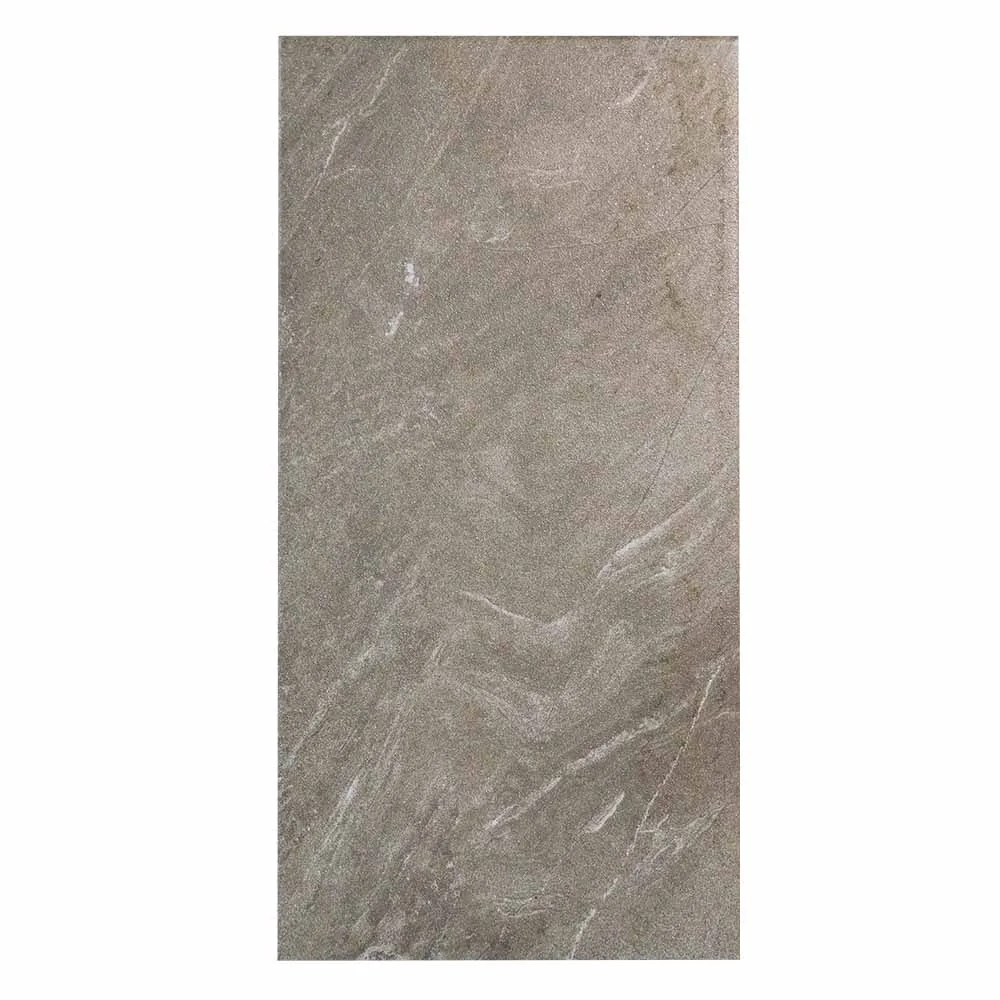 Gresie Exterior / Interior Antiderapantă Atlantik Brown 29.7 x 59.8 cm Mată Porțelanată Aspect Ciment