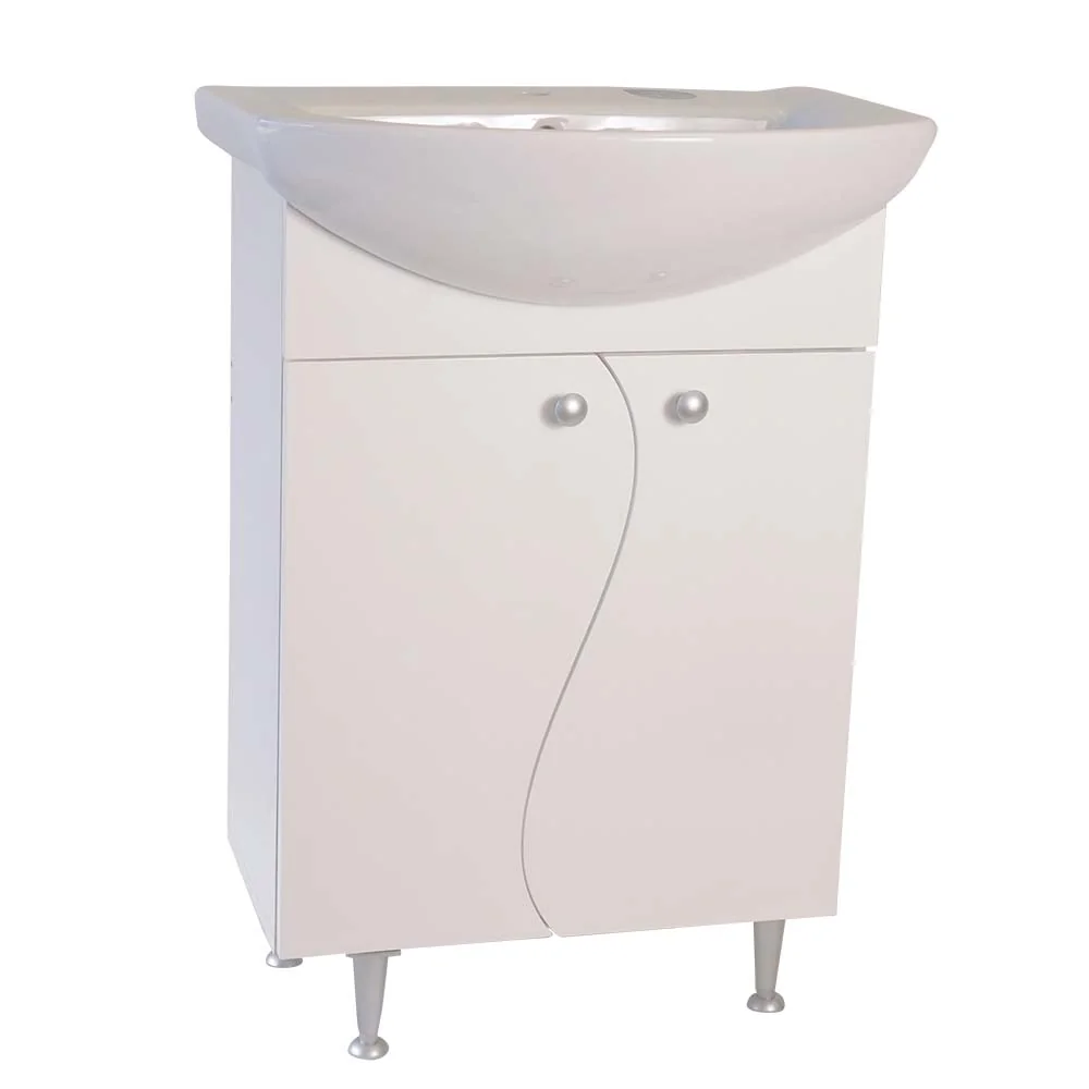 Masca Chiuveta / Lavoar Baie Selena Din MDF 60 cm Alb