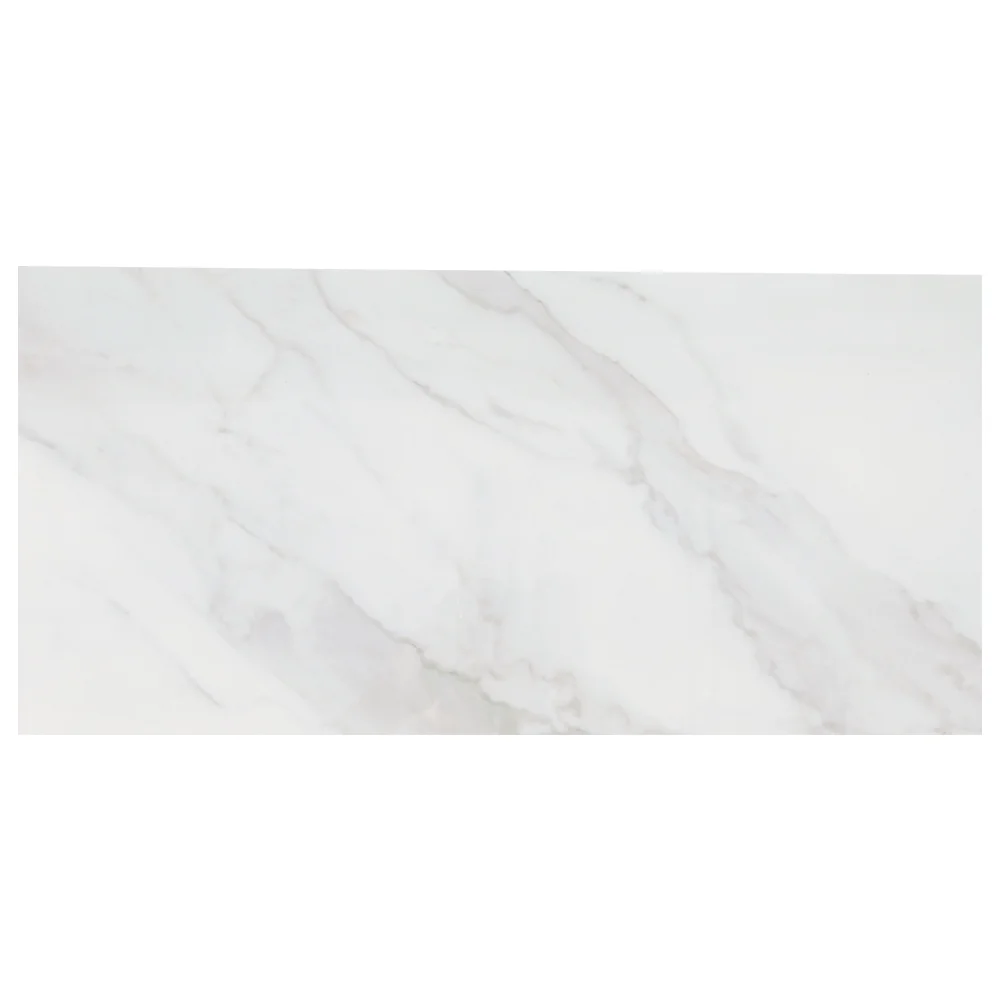 Gresie Exterior / Interior Portelanata Arya White 28 6 X 58 Cm Lucioasa Tip Marmura