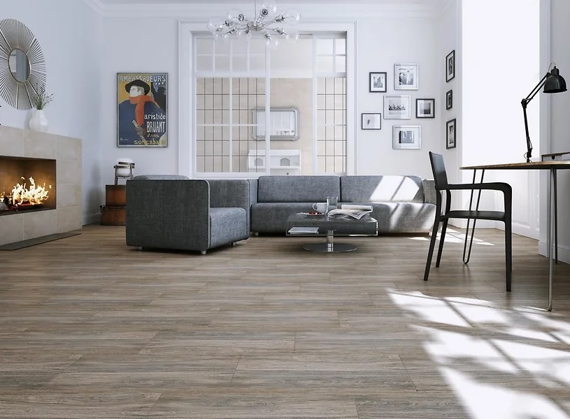 Gresie Tip Parchet Exterior / Interior Tizura Beige 29.7 x 59.8 Cm Mată Porțelanată Antiderapantă