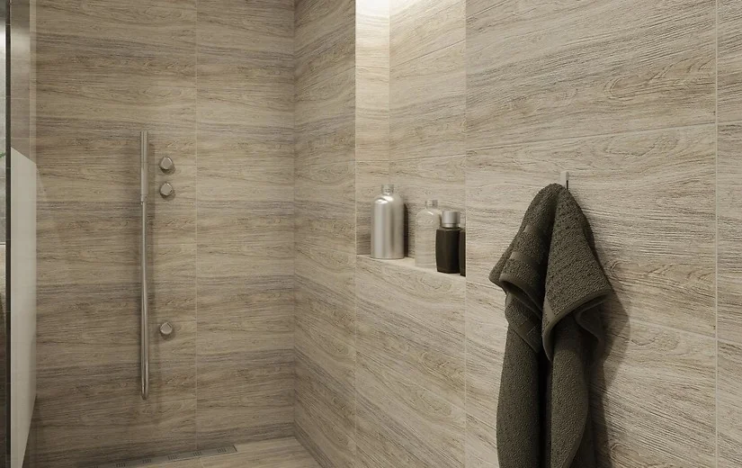 Gresie Tip Parchet Exterior / Interior Tizura Beige 29.7 x 59.8 Cm Mată Porțelanată Antiderapantă