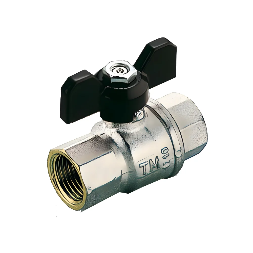 Robinet Sfera Apa Uragano F/F 1/2' Fluture Negru Tiemme