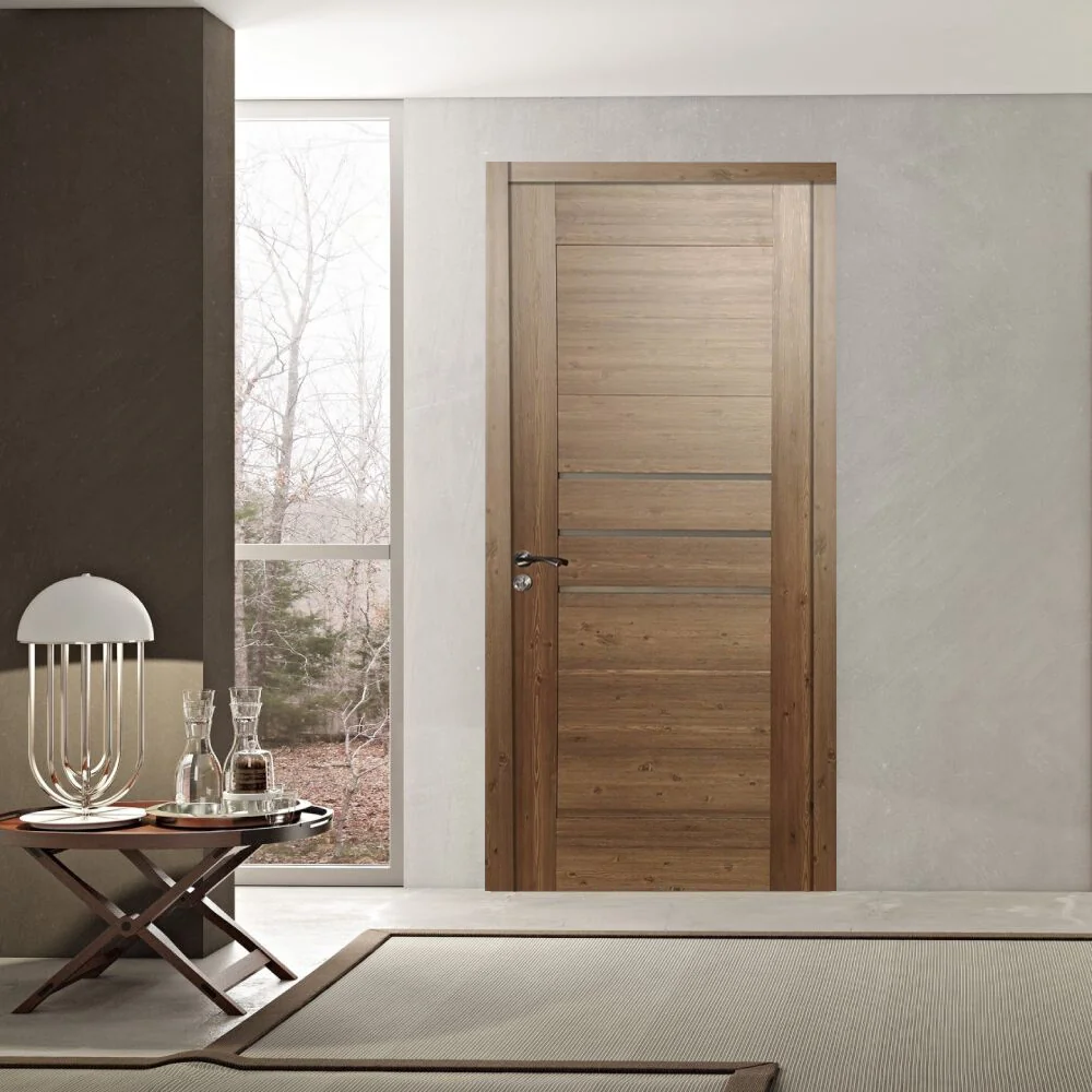 Usa De Interior Din Lemn Cu Geam KMC-033 2000/600 Pin Antic