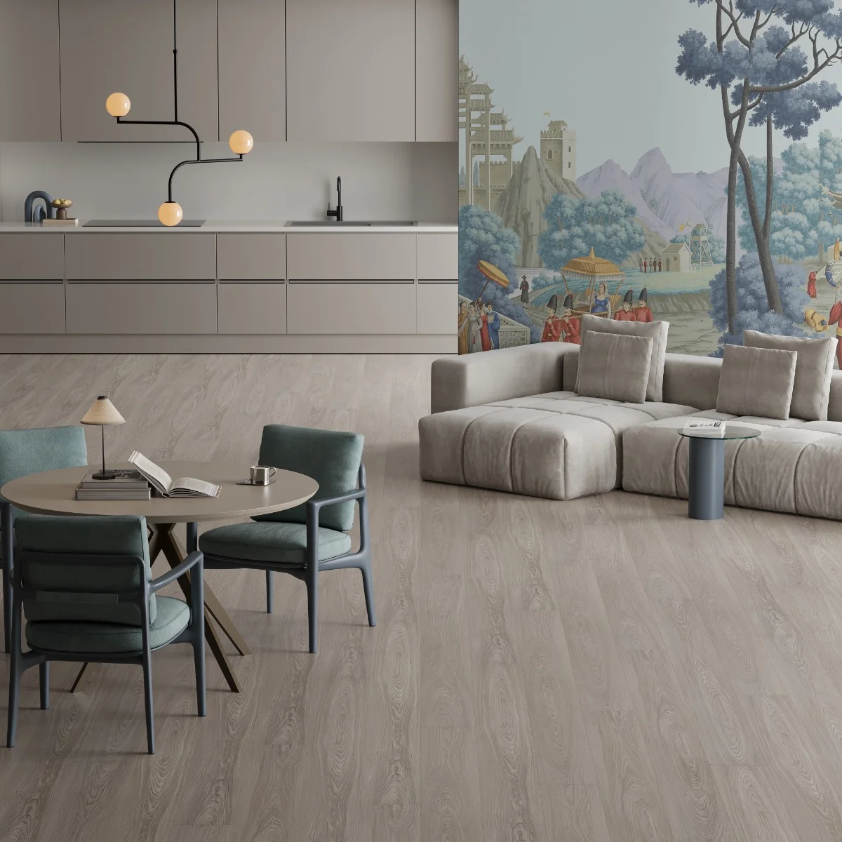 Parchet Laminat Wood Burgas Oak 10 mm Clasa 32 AC4 Crem Deschis