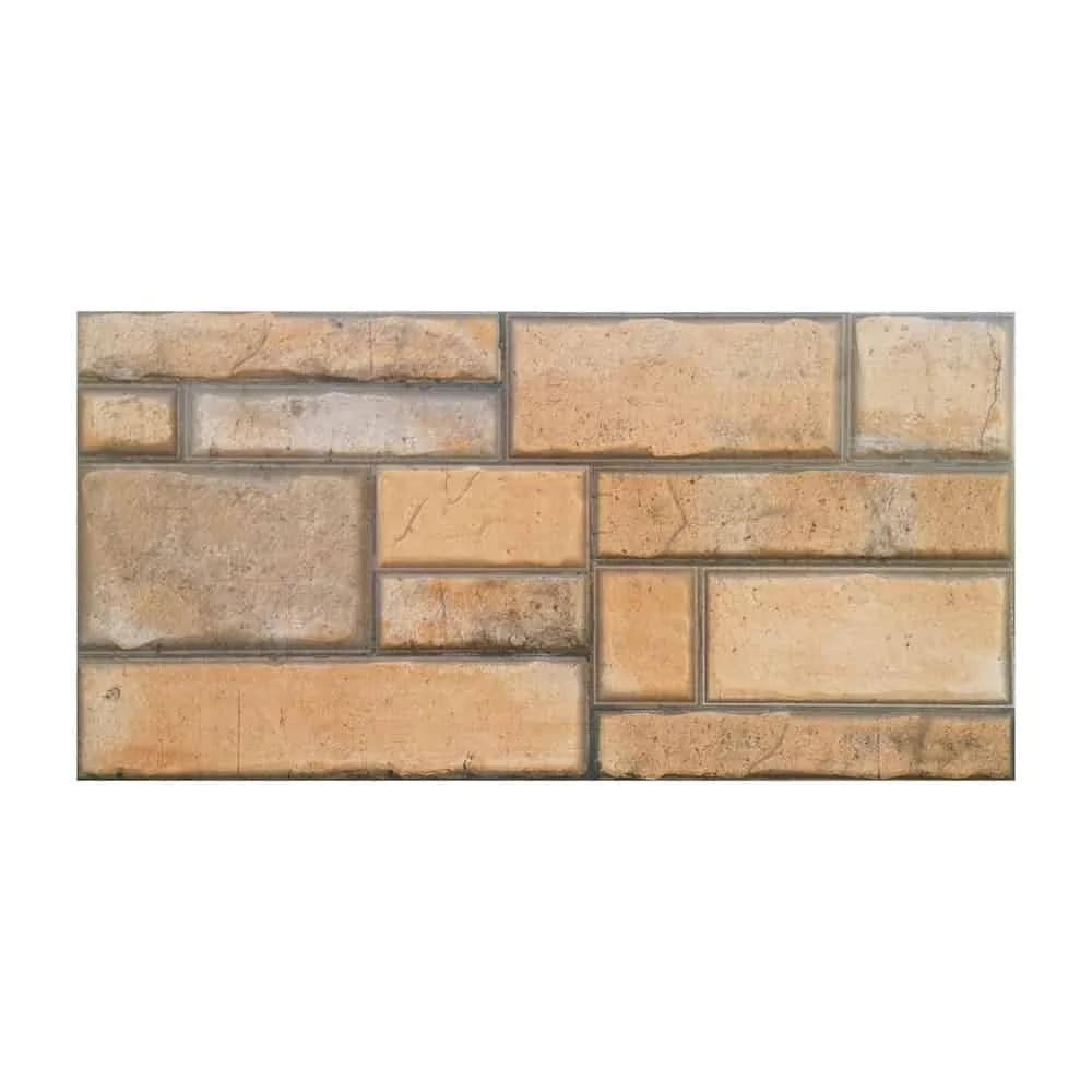 Gresie Exterior / Interior Portelanata Ekin Cotto 30 x 60 cm Mată Rectificată Tip Piatră