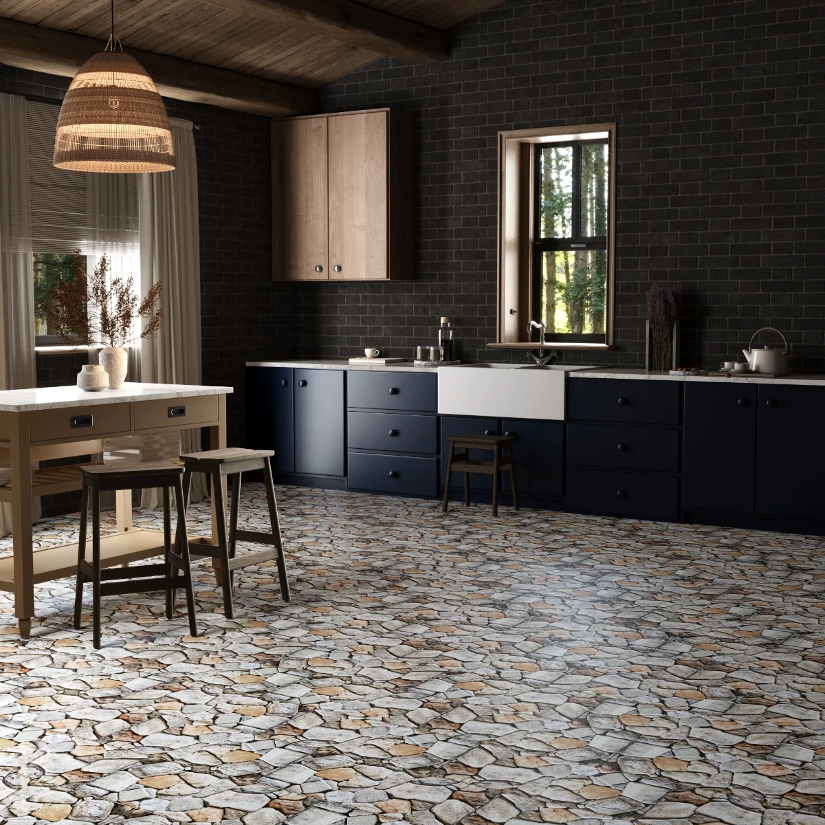 Gresie Exterior / Interior Antiderapantă Datca 30 x 60 cm Mată Porțelanată Tip Piatră