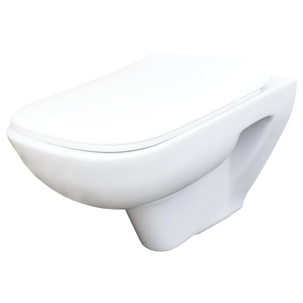 Vas Toaleta Suspendat Neo Portelan Alb 53.5 x 35.5 cm Cu Capac