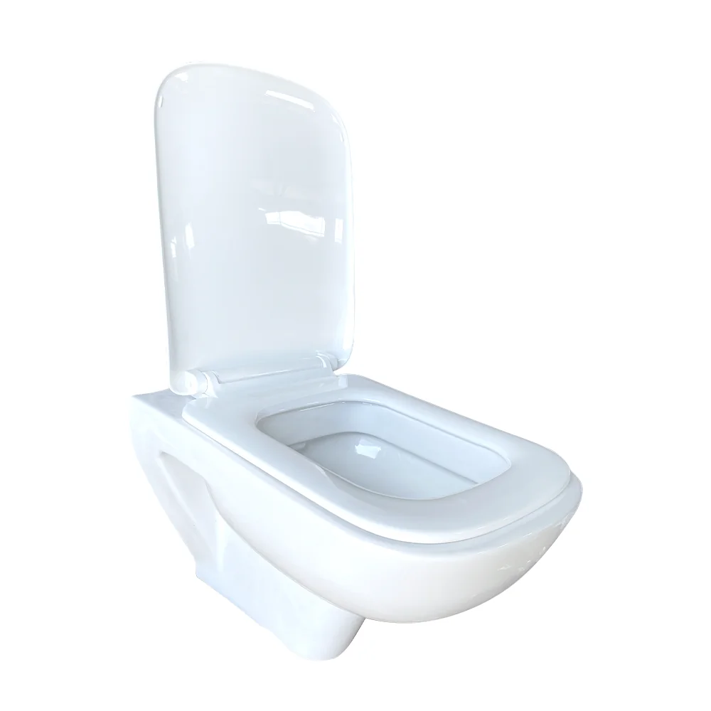 Vas Toaleta Suspendat Neo Portelan Alb 53.5 x 35.5 cm Cu Capac