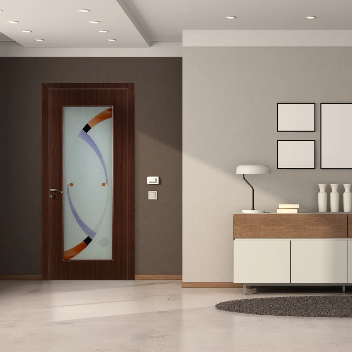 Usa De Interior Din Lemn Fashion Cu Geam FSH 113 2000/700 Teak