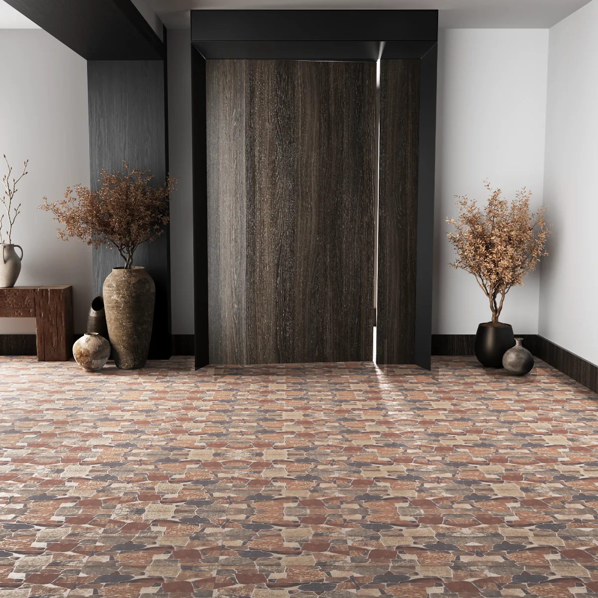 Gresie Exterior / Interior Antiderapanta Kardak Cotto 30 x 60 cm Mata Portelanata Tip Piatra