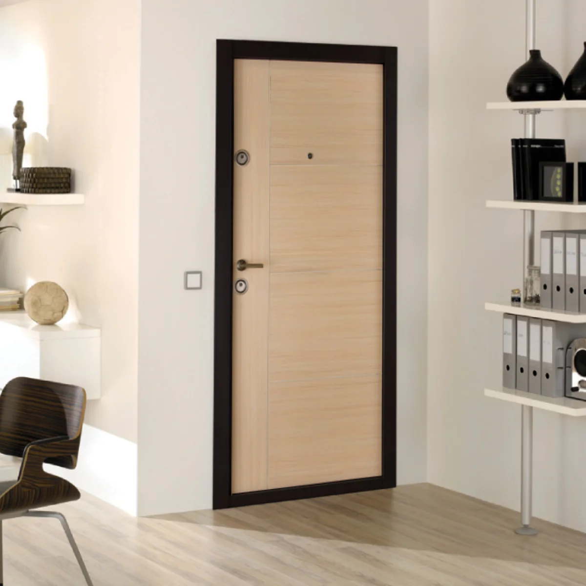 Usa Metalica Apartament Prestige 02 B Bej 96 x 205 cm Dreapta