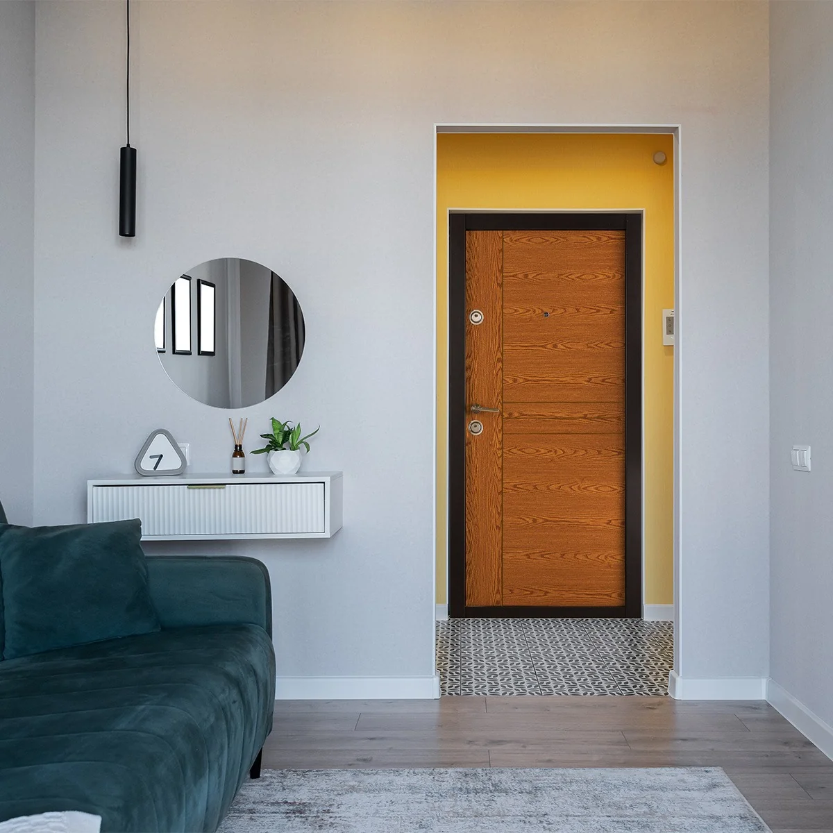 Usa Metalica Apartament Prestige 03 B Maro 96 x 205 cm Dreapta