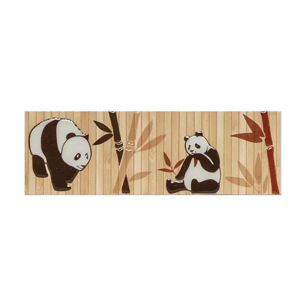 Brau Decorativ Faianta Baie / Bucatarie Bambu Panda 8 x 25
