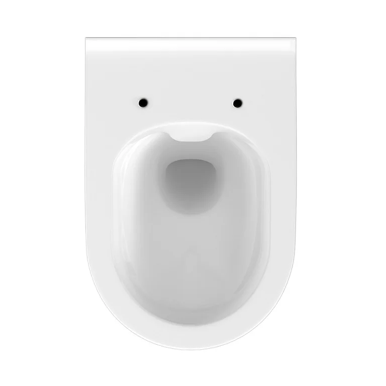 Vas WC Suspendat Crea Cersanit K114-015 Oval CO Cu Sistem Fixare Ascunsa Alb