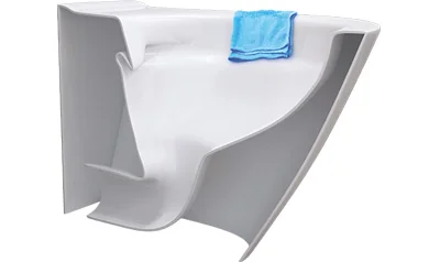 Vas WC Suspendat Crea Cersanit K114-015 Oval CO Cu Sistem Fixare Ascunsa Alb