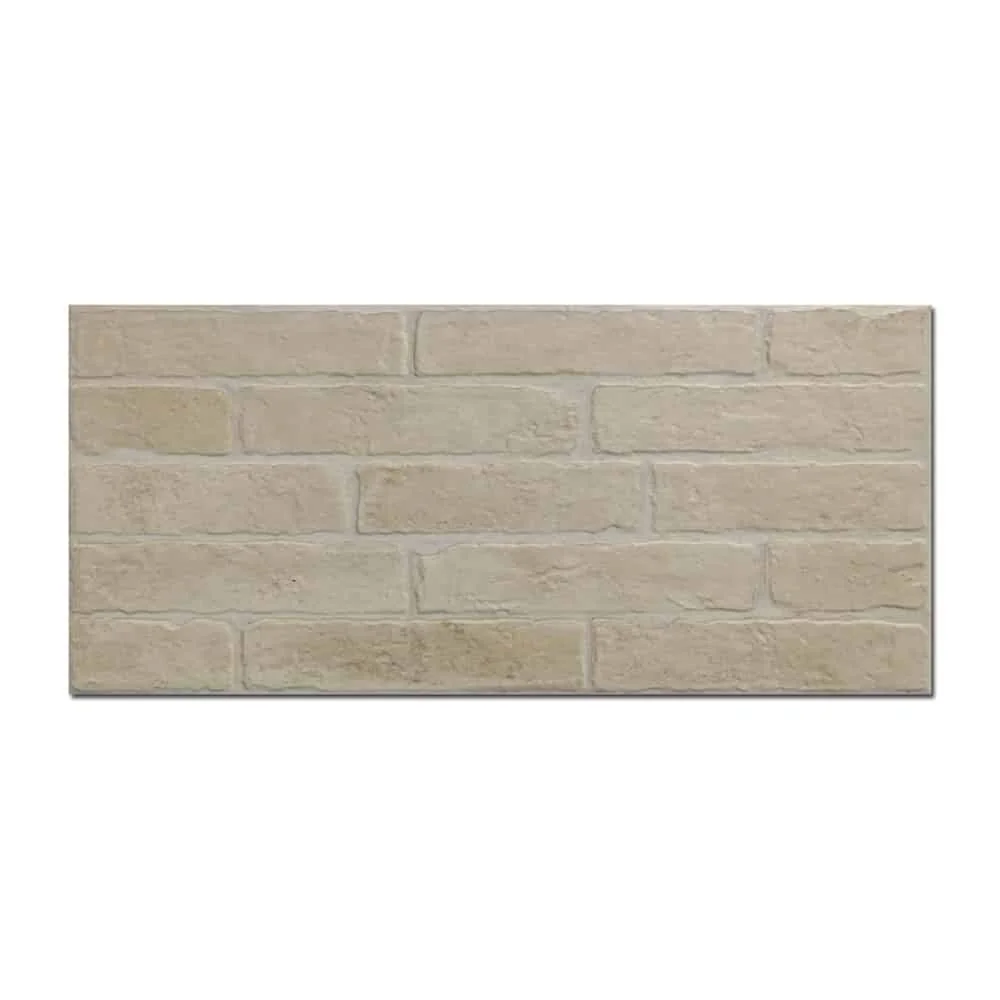 Gresie Exterior / Interior Antiderapantă Tugla White 30 x 60 cm Mată Porțelanată Tip Piatră