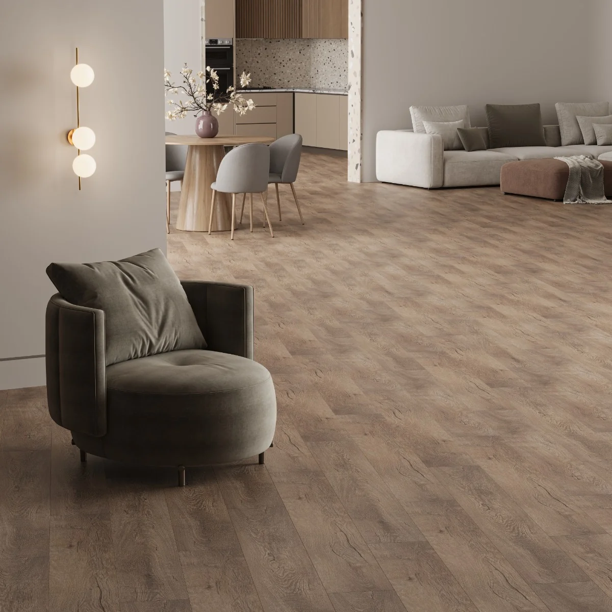 Parchet Laminat Elegance Van Coffee 8 mm Clasa 32 AC4 Maro Inchis