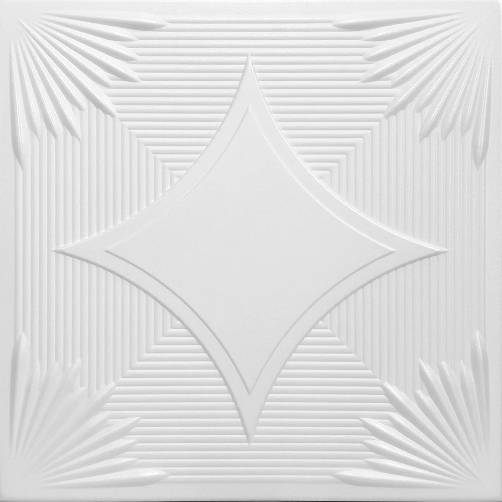 Tavan Fals Decorativ 0875 Alb 500 x 500 mm