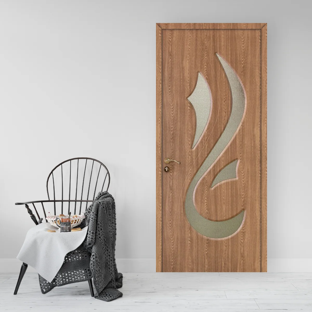 Usa De Interior Din Lemn Modern Cu Geam OP-155 2000/600 Stejar Ferrara