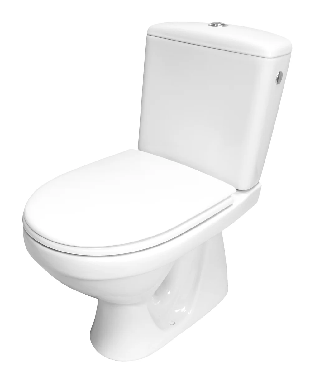 Set Vas WC Pe Pardoseala Cu Rezervor Cersanit Roma R020 Vertical + Mecanism Si Capac Polipropilena