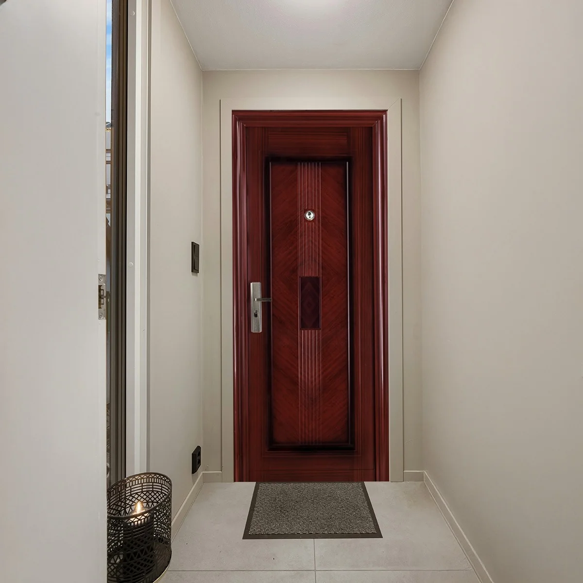 Usa Metalica Intrare ECO 21 Maro 86 x 205 cm Dreapta