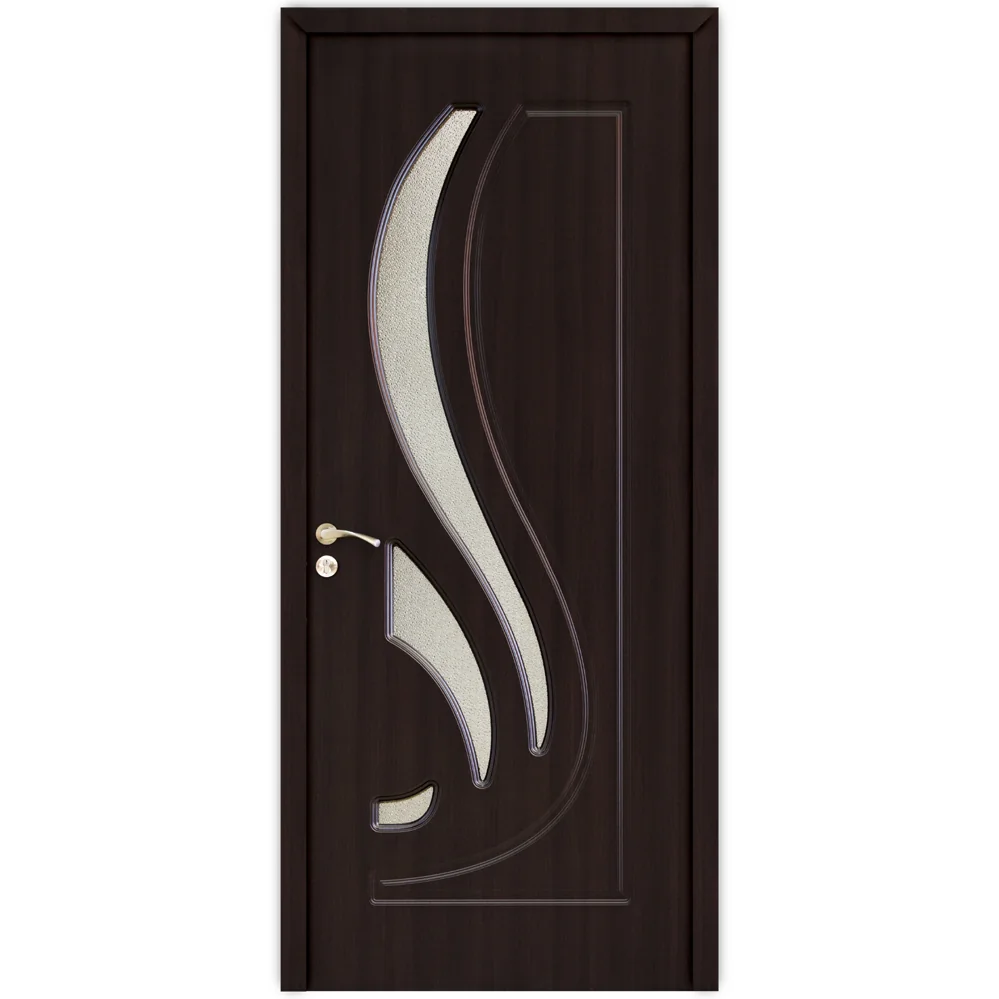 Usa Interior Din MDF OP 154 Reversibila Toc Inclus Cu Geam Wenge 80 x 200 cm