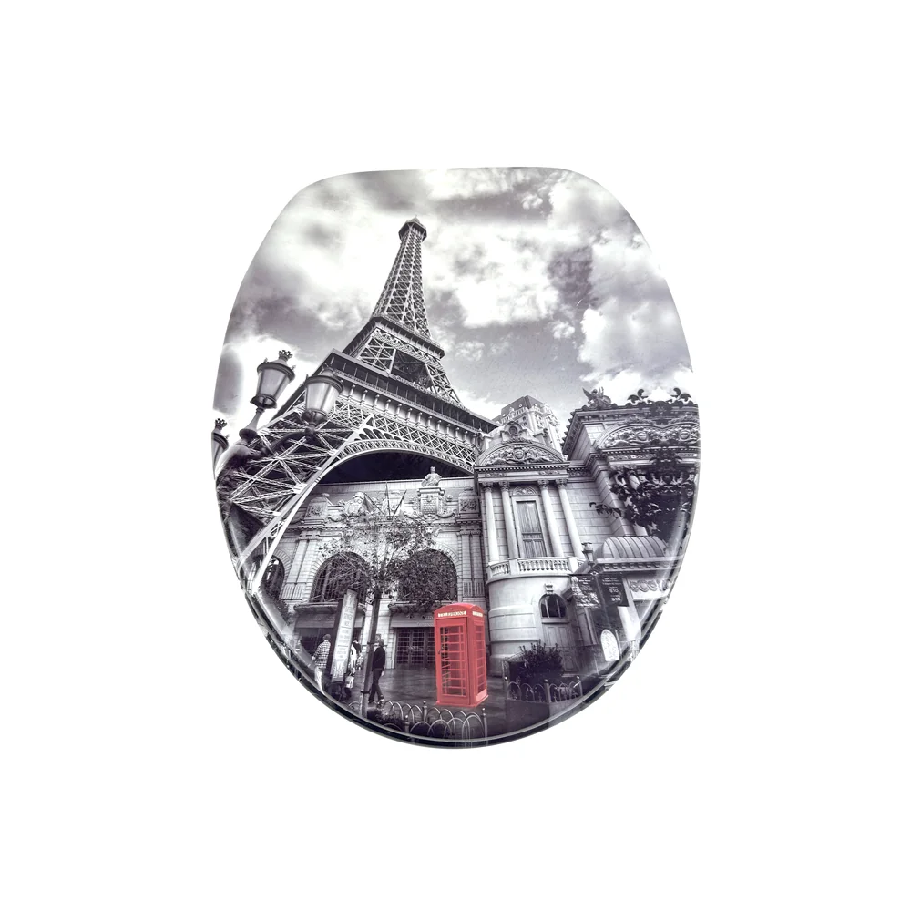 Capac De Toaleta Decor Paris 3 Fete MDF (C2907)