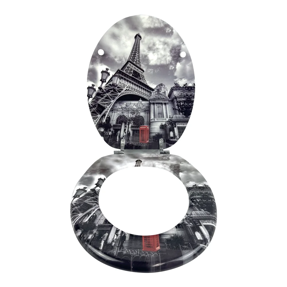 Capac De Toaleta Decor Paris 3 Fete MDF (C2907)