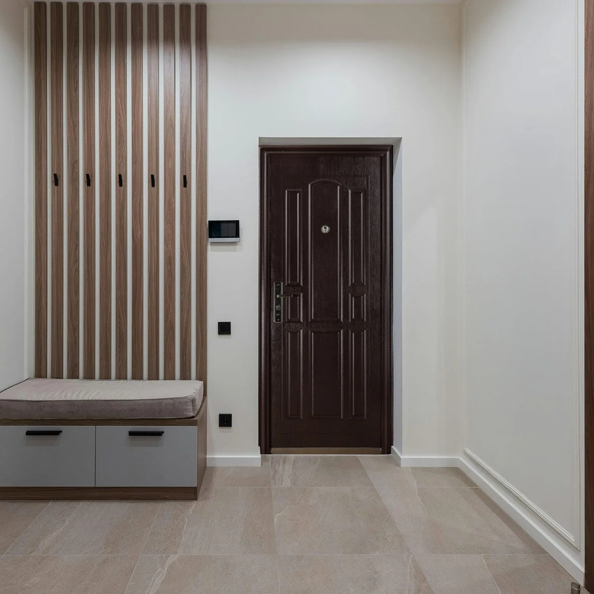 Usa Metalica Intrare Compact 32 Maro 86 x 205 Cm Dreapta