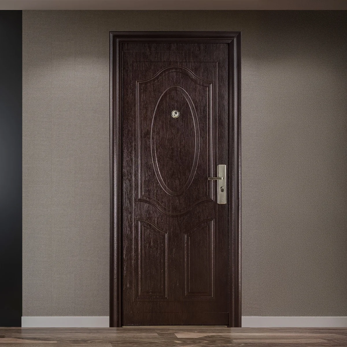 Usa Metalica Intrare Compact 10 Maro 86 x 205 Cm Stanga