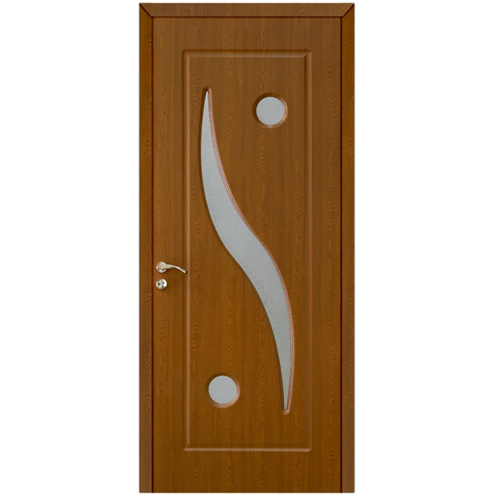 Usa De Interior Din Lemn Modern Cu Geam OP-063 Stejar Inchis 2000/700