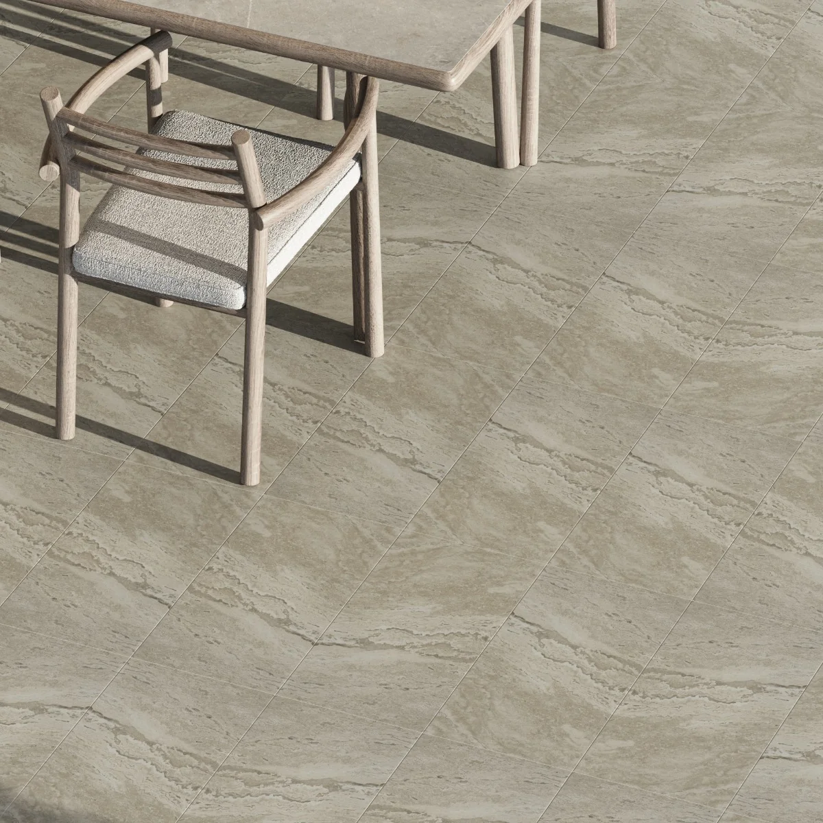 Gresie Exterior / Interior Portelanata Antico Ivory 30 x 60 cm Mata Tip Piatra Naturala