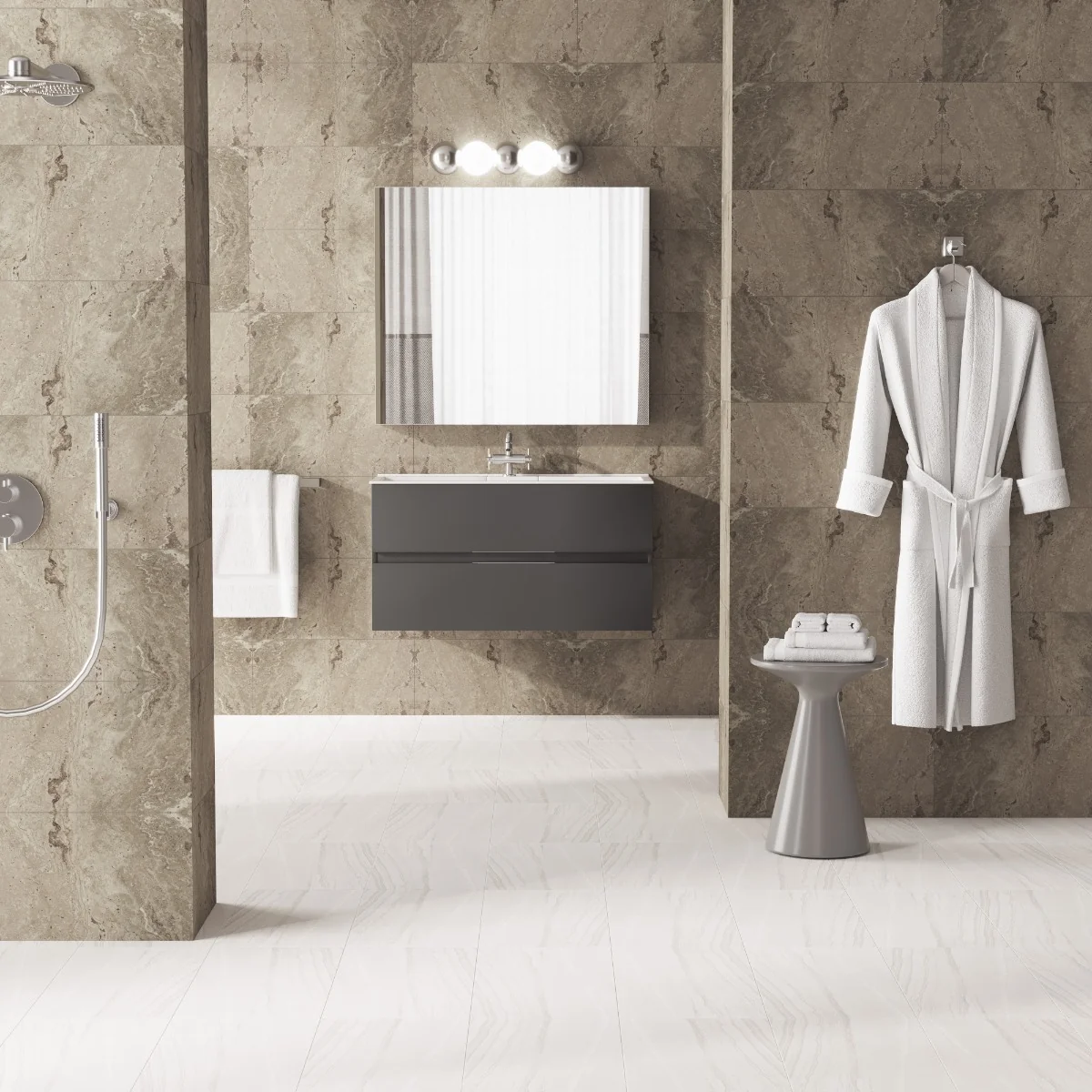 Gresie Exterior / Interior Porțelanată Antico Classico 30 x 60 cm Mată Tip Piatră Naturală