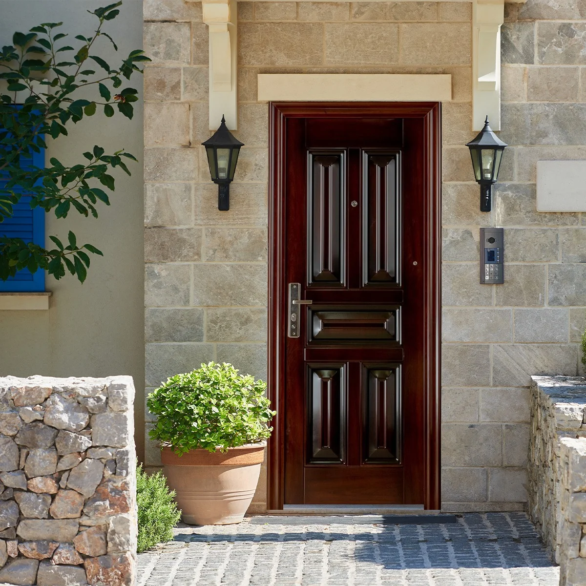 Usa Metalica Intrare Apartament REG-S 135 Maro 86 x 205 cm Dreapta