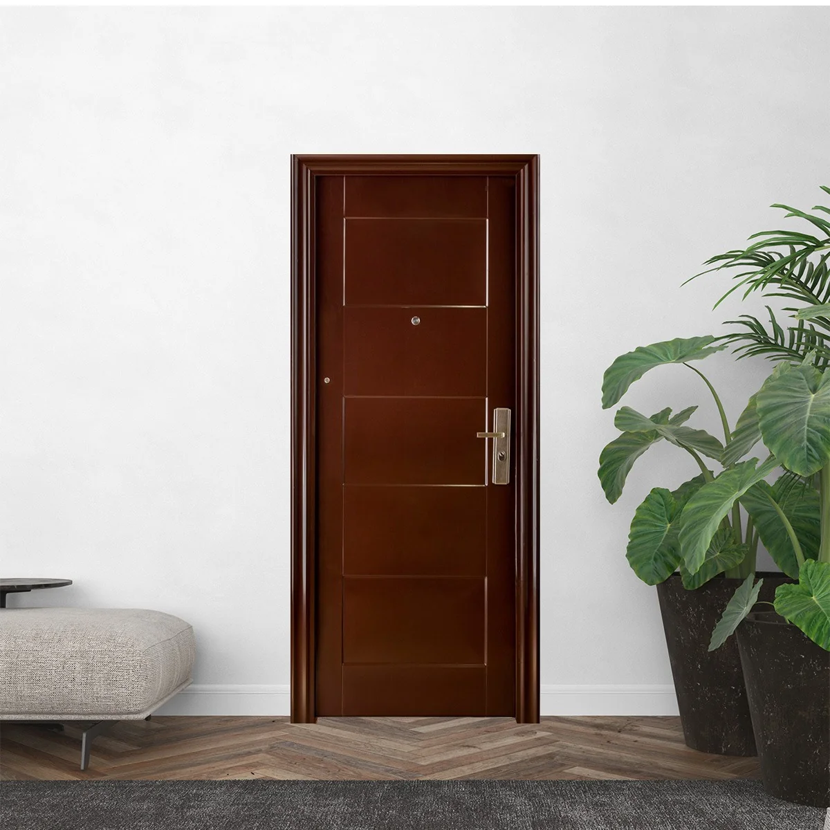 Usa Metalica Intrare Apartament REG-S 092 Maro 86 x 205 cm Stanga