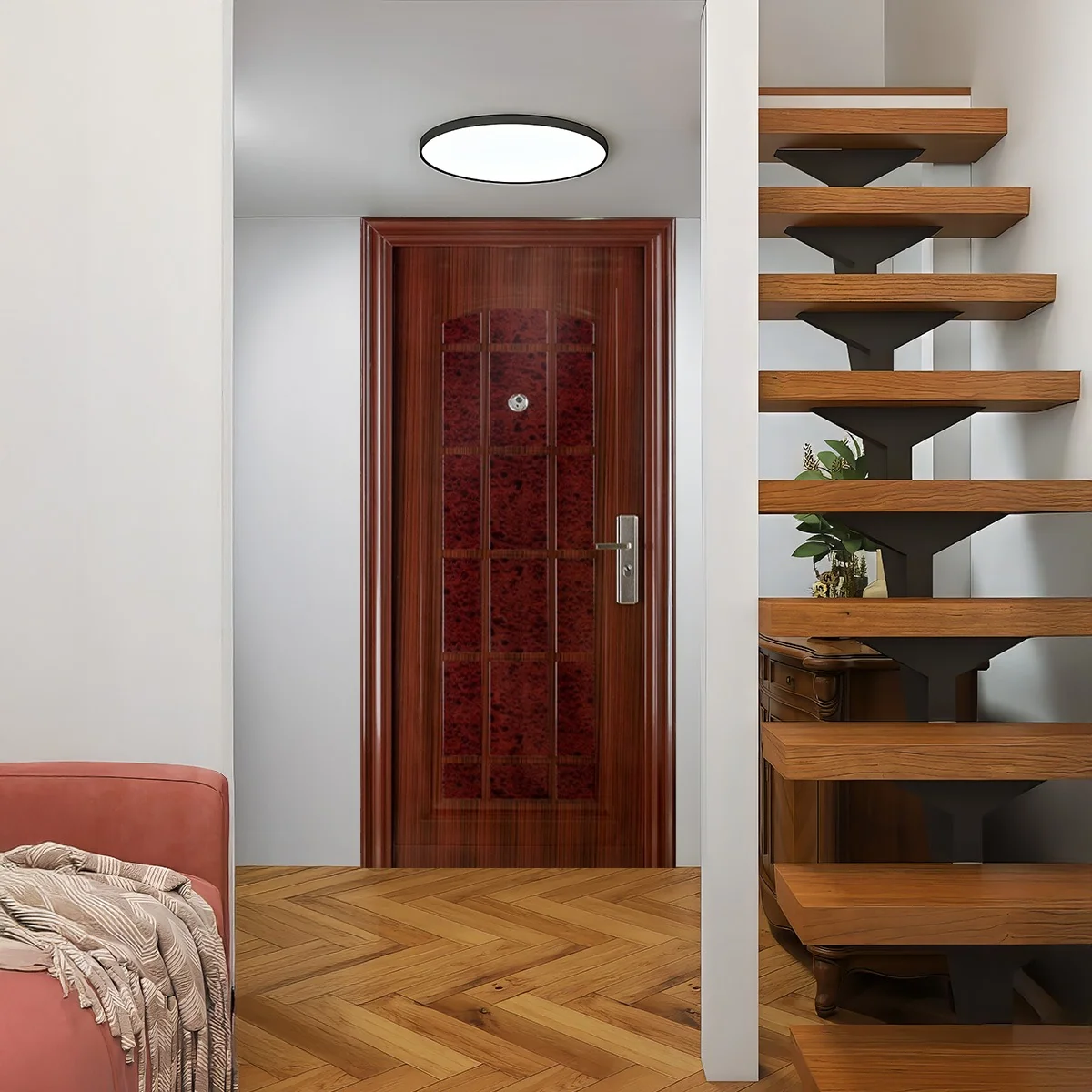 Usa Metalica Intrare REG 05 Maro 86 x 205 cm Stanga