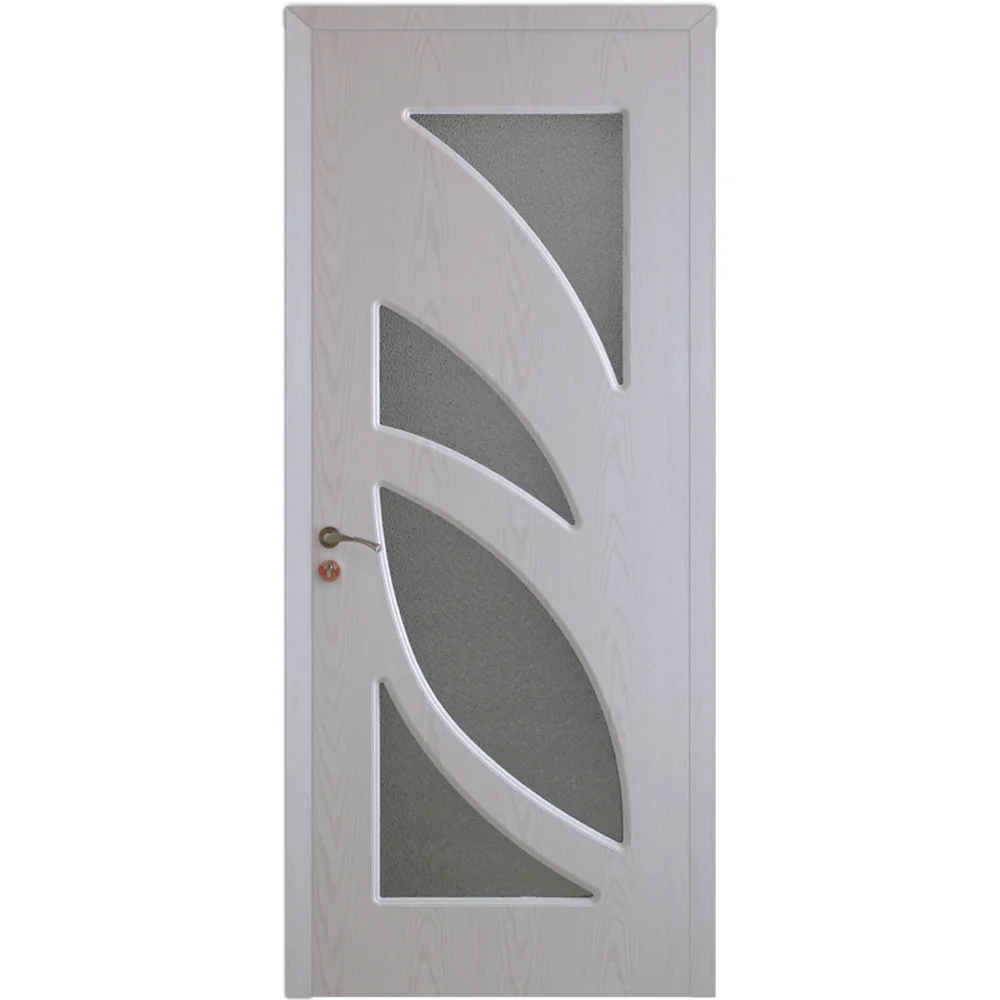 Usa De Interior Din Lemn Modern Cu Geam RA-104 2000/700 Stejar Alb