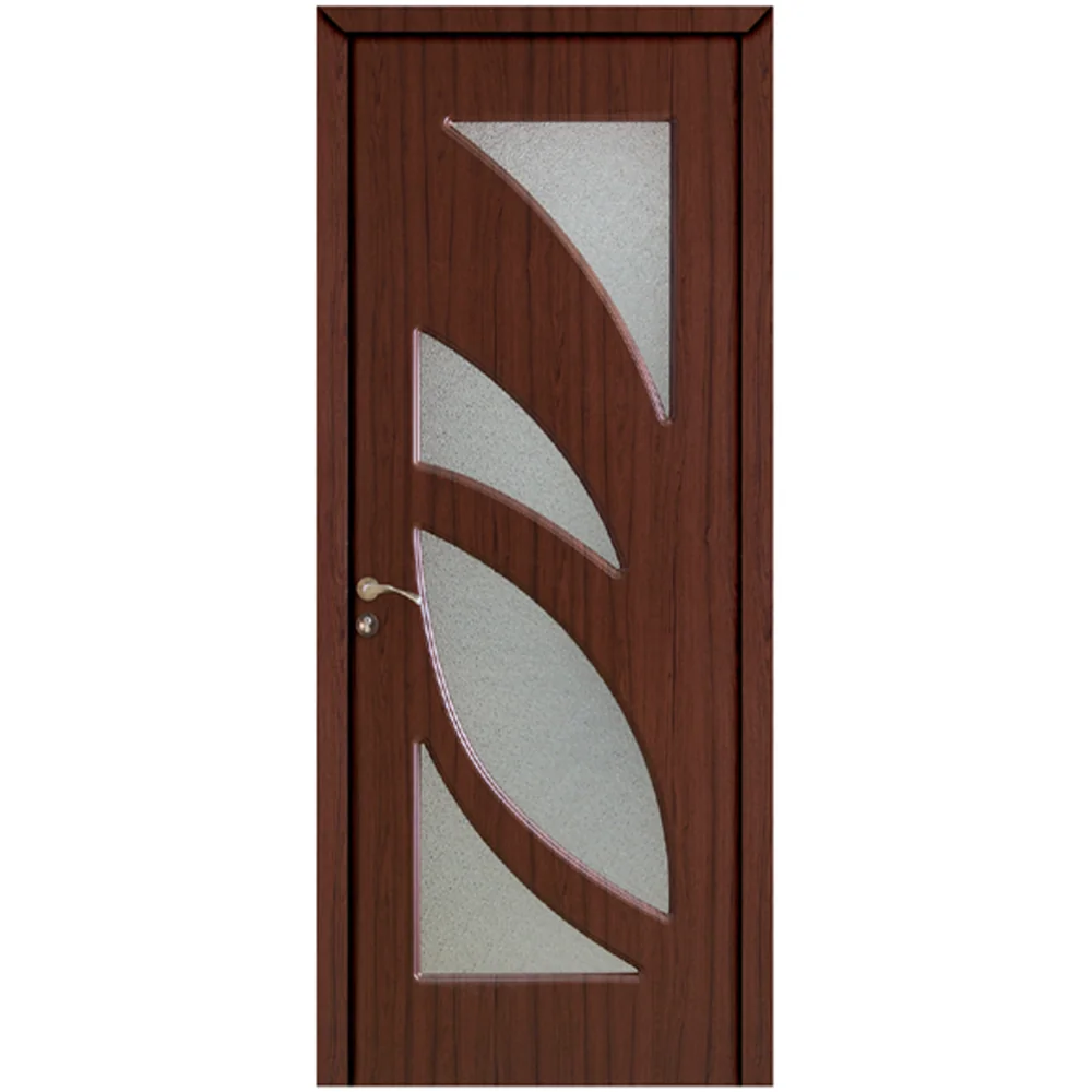 Usa De Interior Din Lemn Modern Cu Geam RA-104 2000/800 Teak