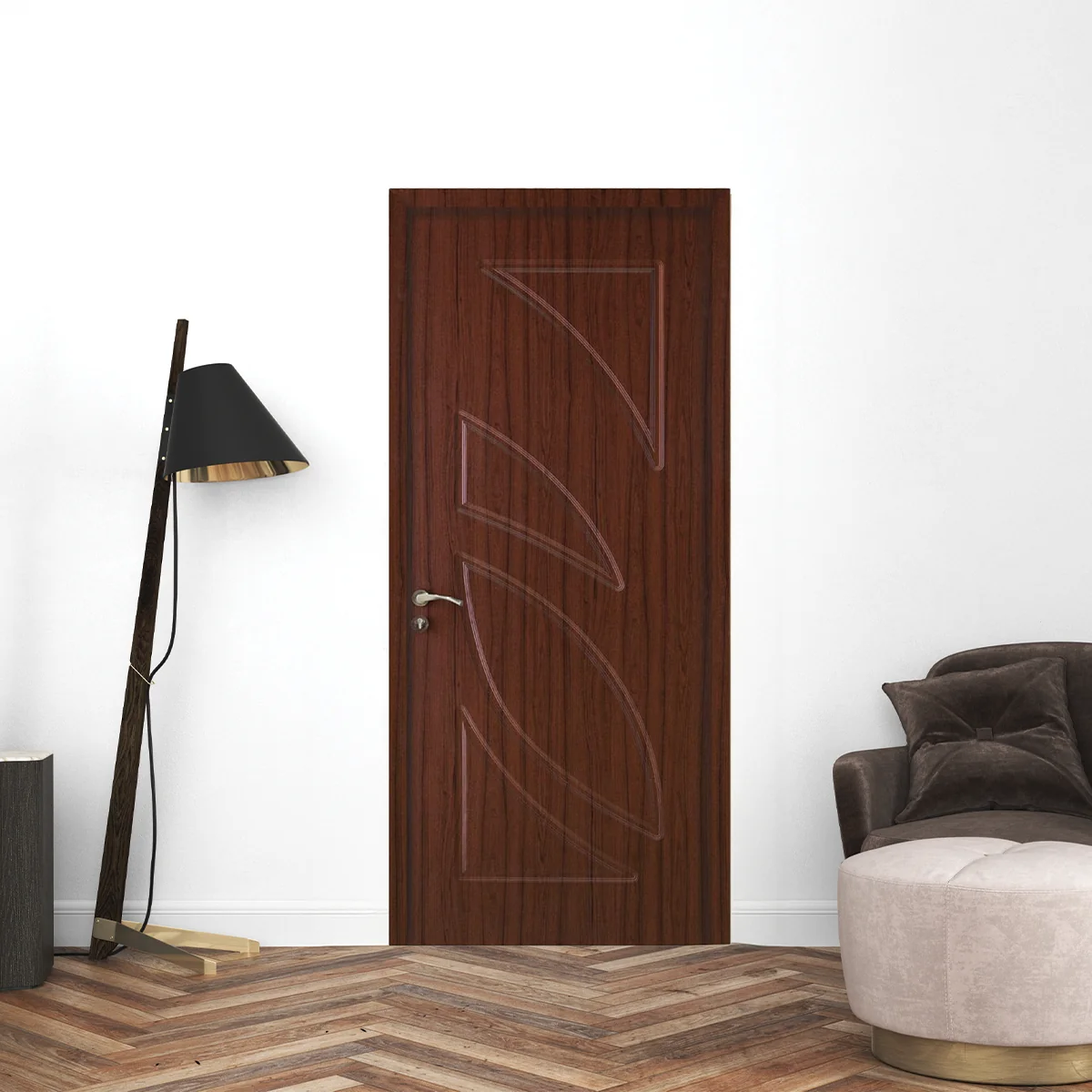 Usa De Interior Din Lemn Modern RA-101 Teak 2000/800 mm