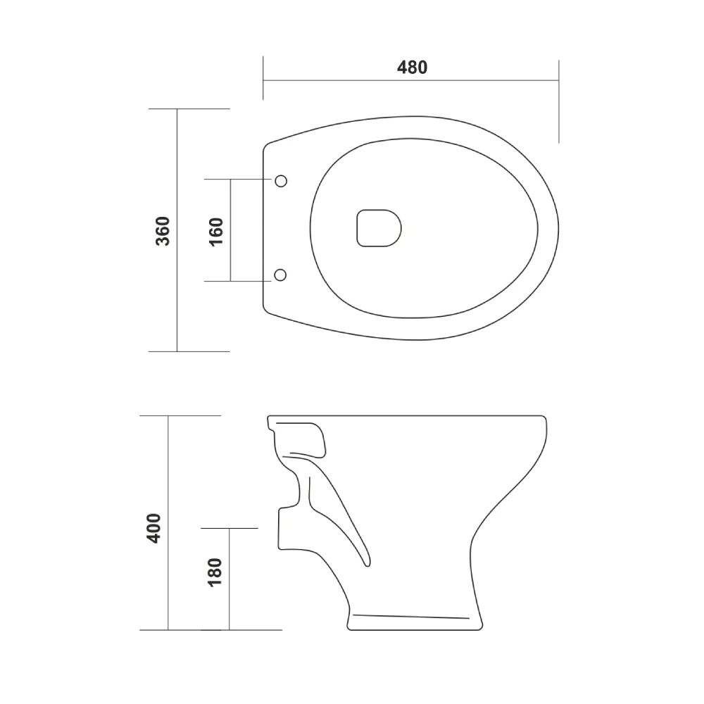 Vas WC Pe Pardoseala CIL NEO Alb