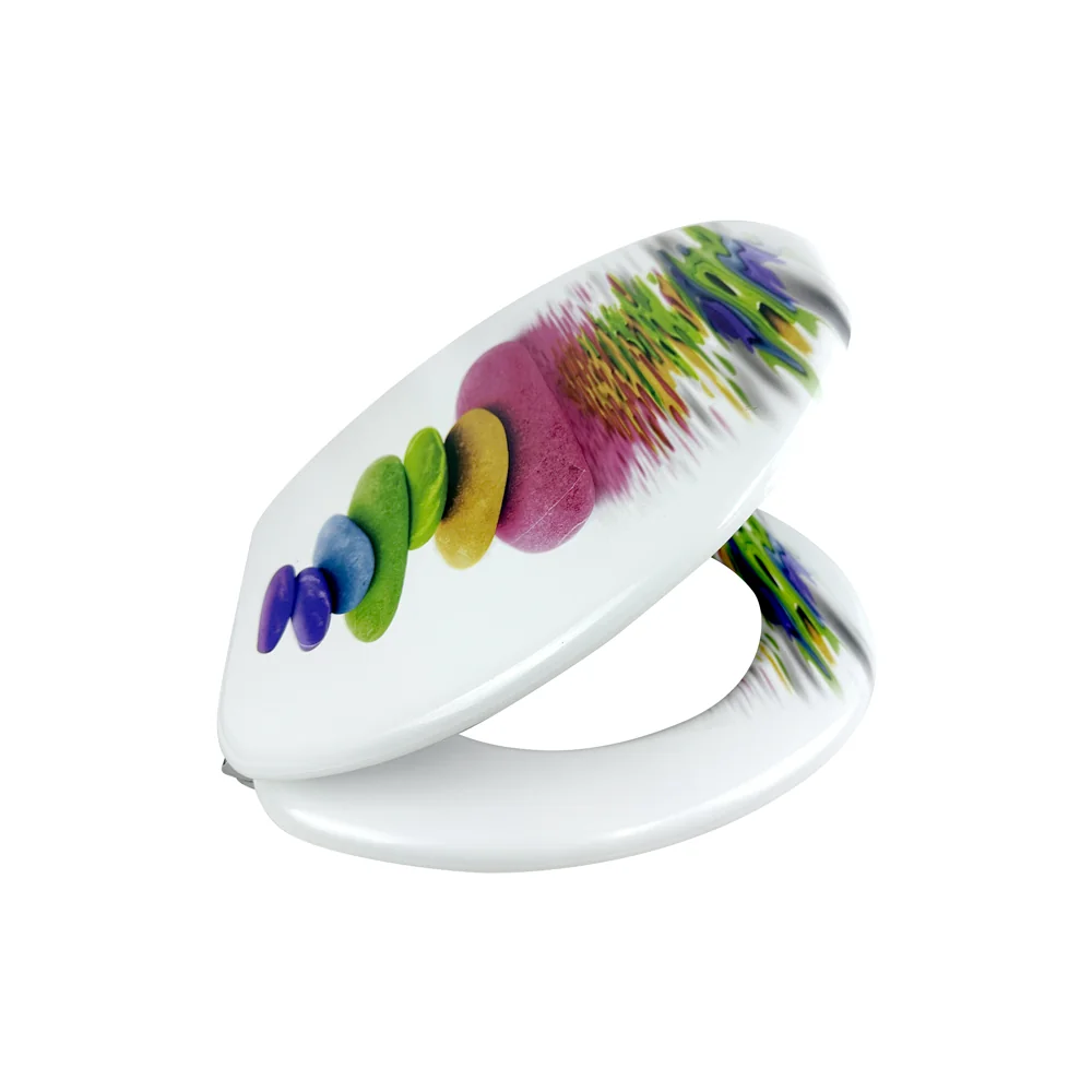 Capac WC Decor Colorful Stones 3 Fete MDF (C06)