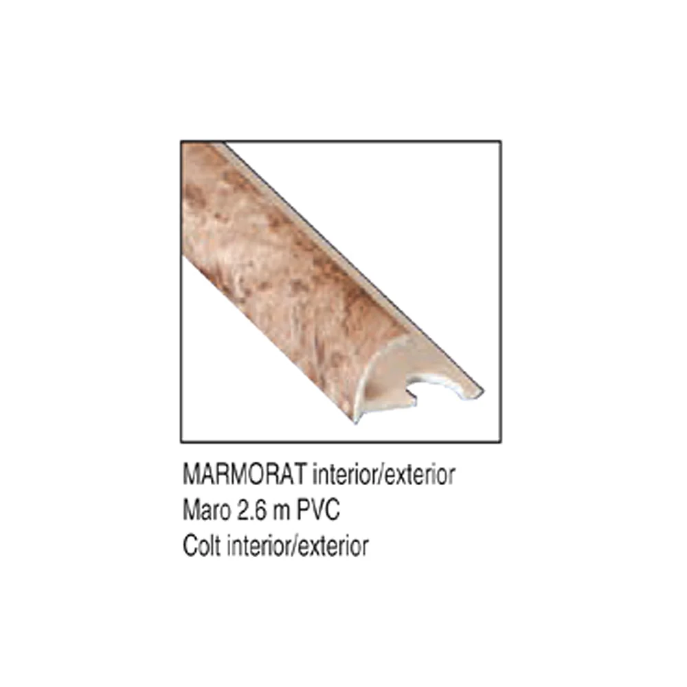 Profil PVC Marmorat Interior Maron 2.6 m PVC Colt Interior