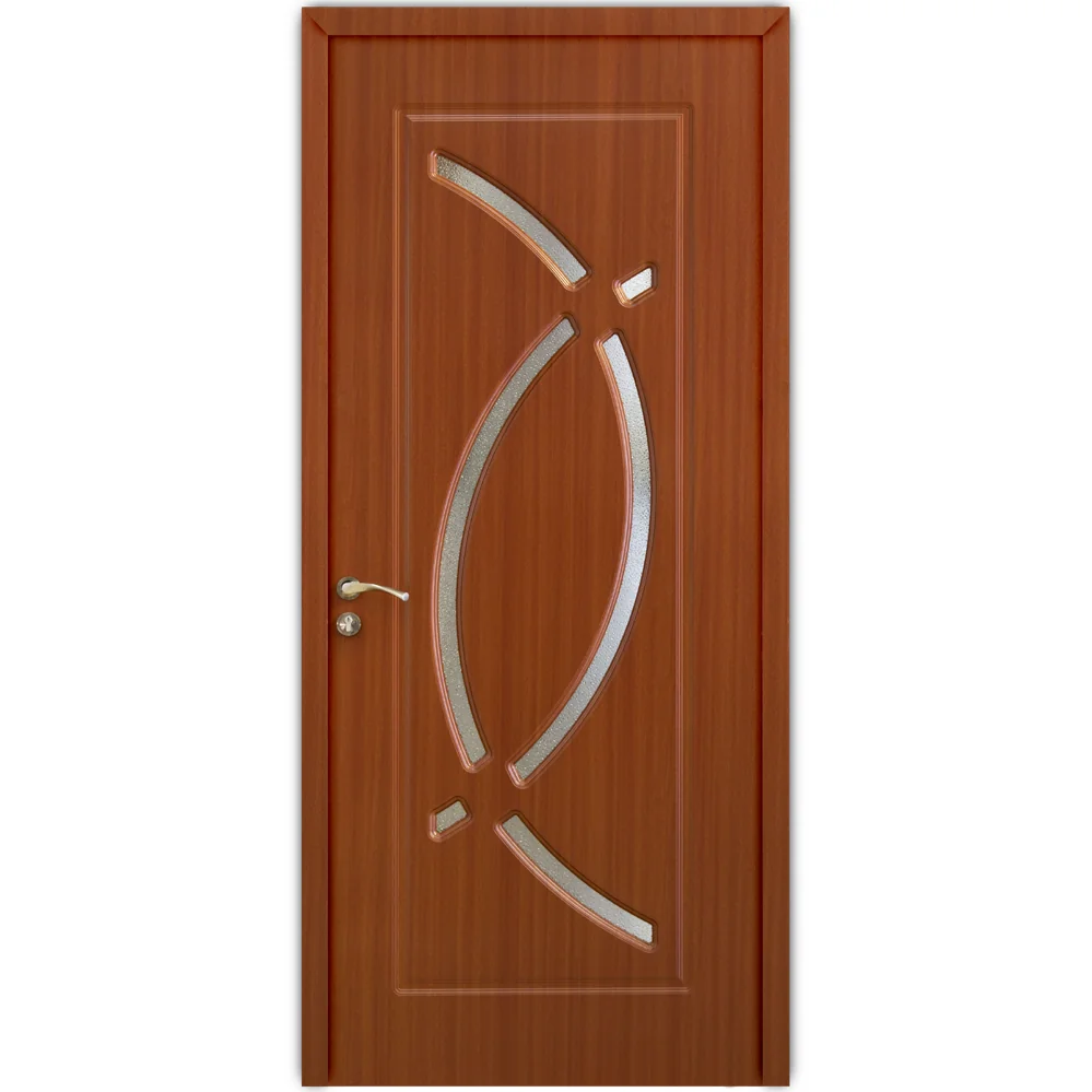 Usa De Interior Din Lemn Modern Cu Geam OP-104 2000/700 Sapelli