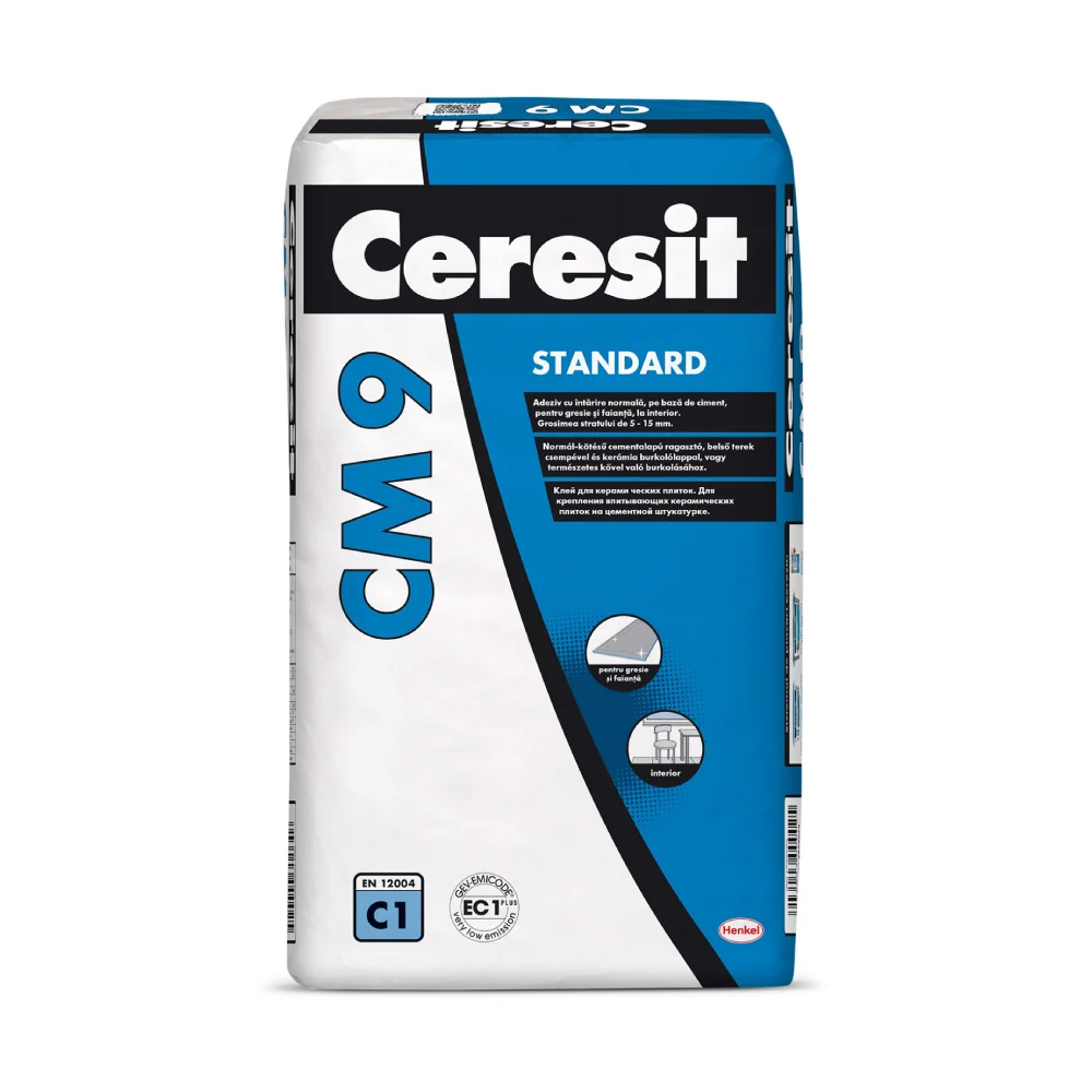 Adeziv Gresie Si Faianta Ceresit CM9 Pentru Interior 25 Kg